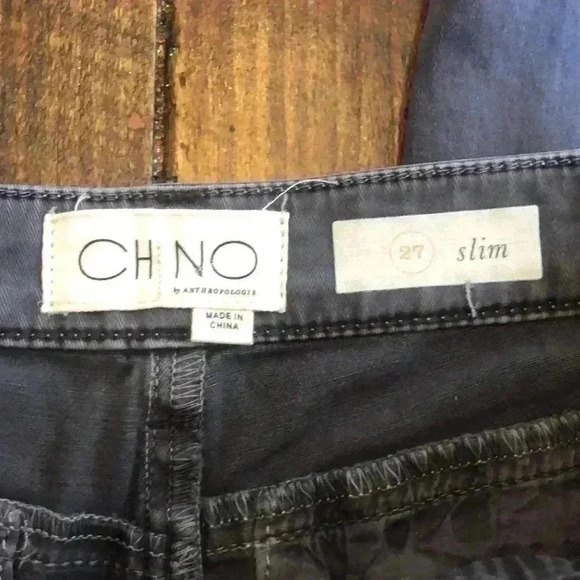 Anthropologie | “Chino by Anthropologie” Slim-fit, Mid-rise Pants, Gray - Picture 5 of 7